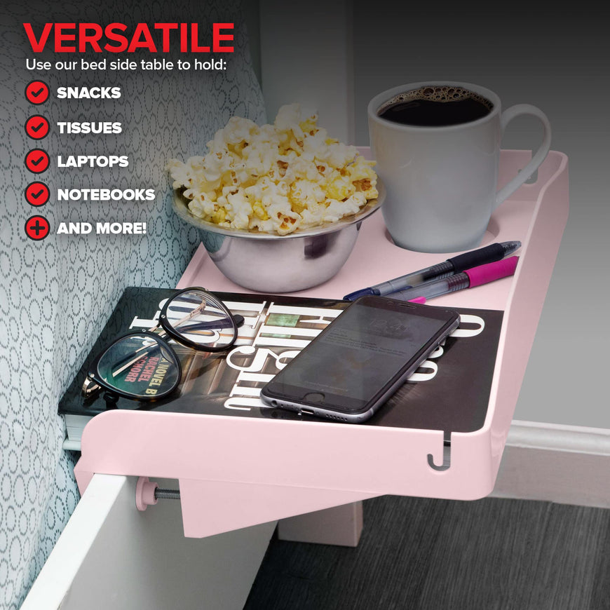Bedside Tray - Pink 12 Pack