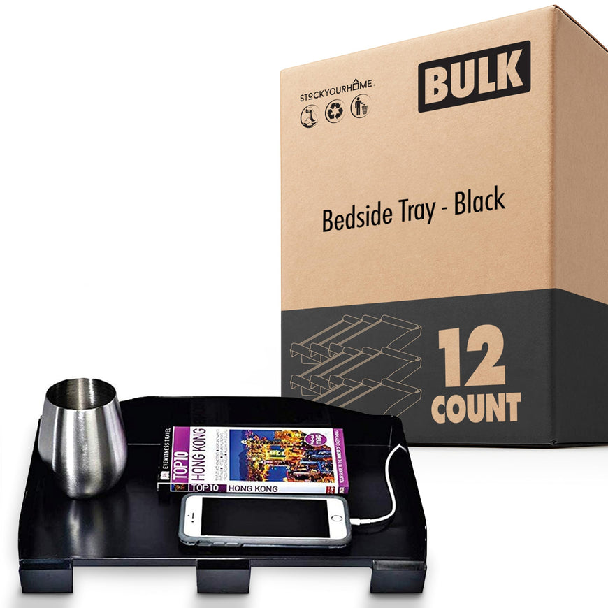 Bedside Tray - Black (16 Pack)
