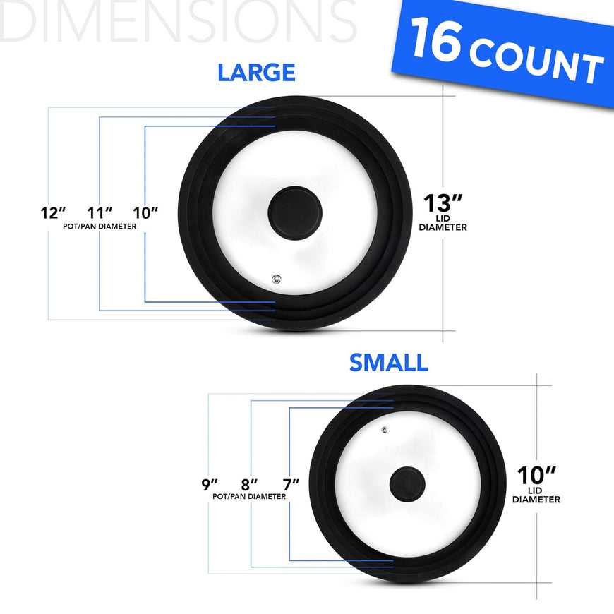 Universal Lid - Silicone (16 Pack)