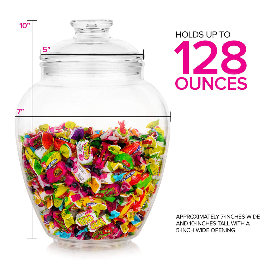Acrylic Candy Jar - 128 Oz 6 Pack