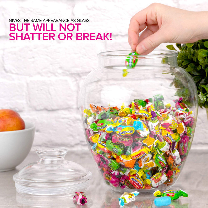 Acrylic Candy Jar - 128 Oz 6 Pack