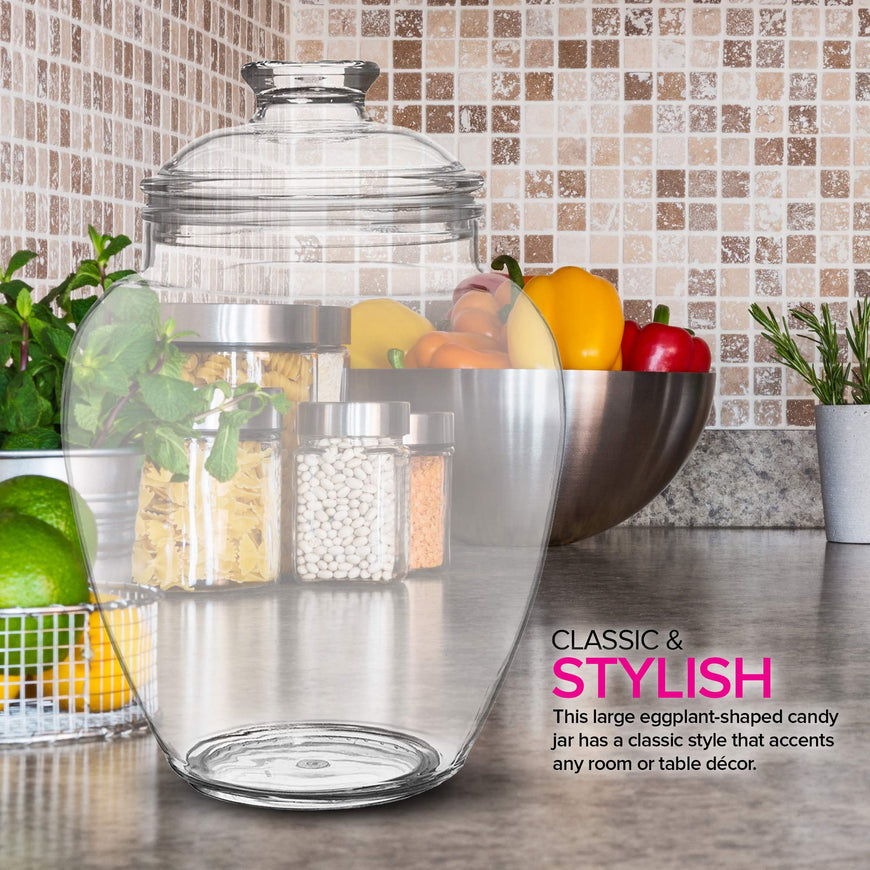 Acrylic Candy Jar - 128 Oz 6 Pack