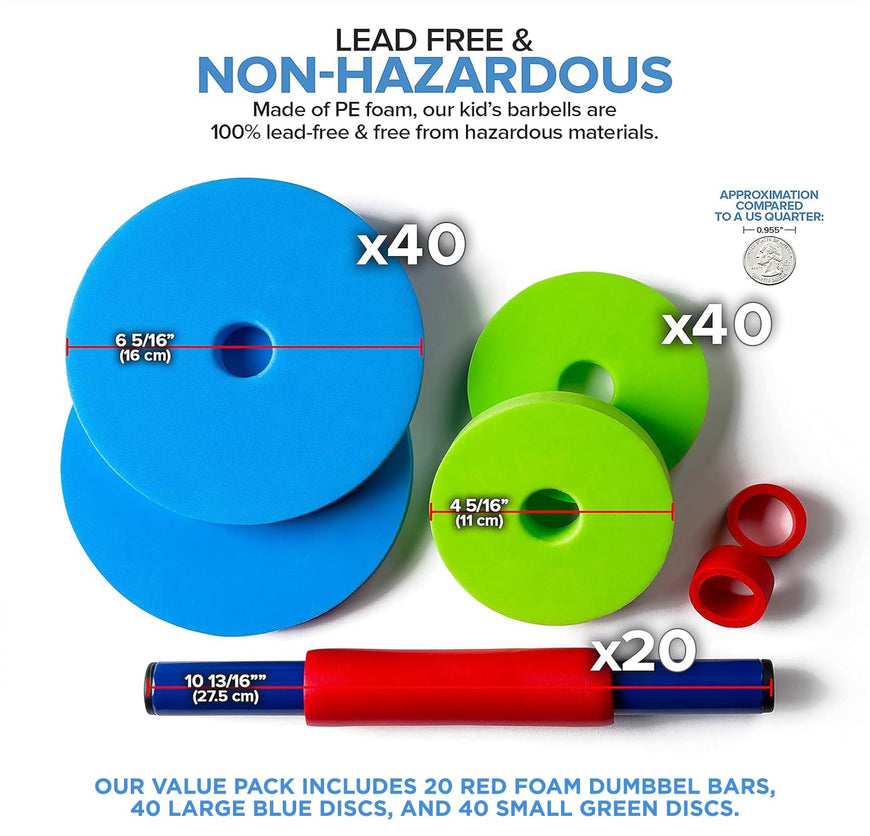Kid's Weight Dumbbells (20 Pack)