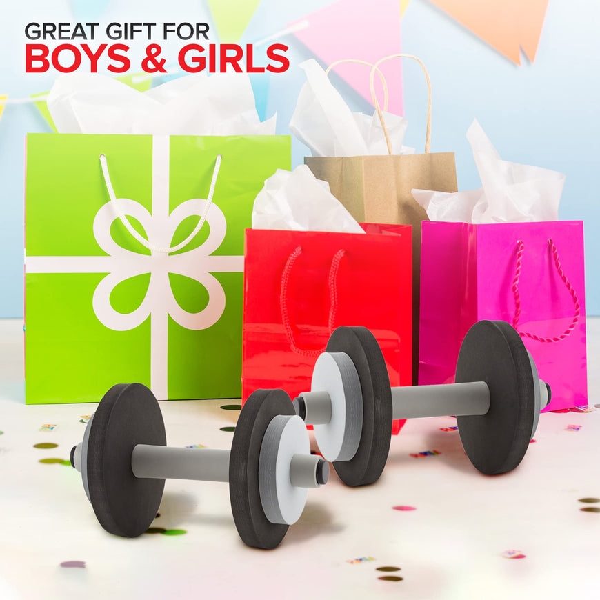 Kids Dumbbells - Black & Gray (20 Pack)