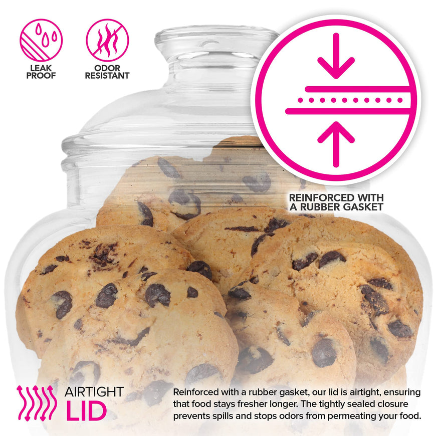 Acrylic Candy Jar - 80 Oz 6 Pack