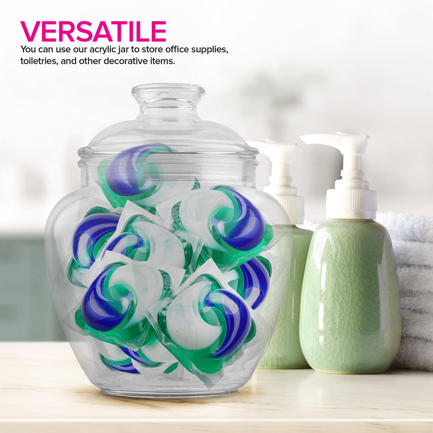 Acrylic Candy Jar - 80 Oz 6 Pack