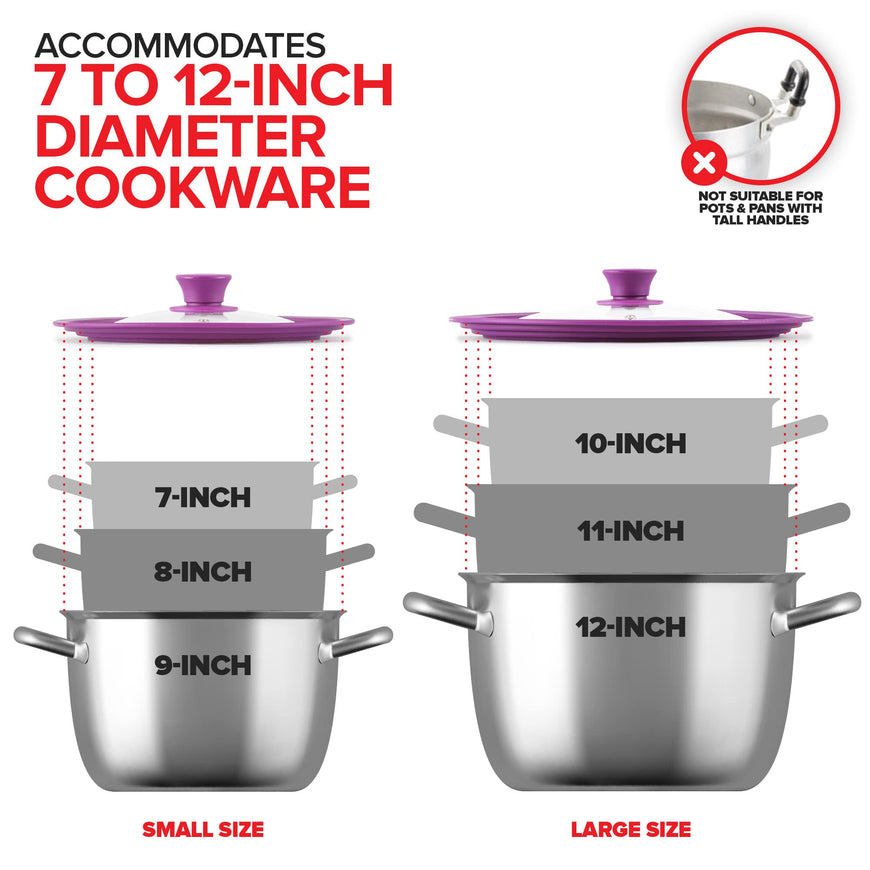 Silicone Universal Lid - Lavender (16 Pack)
