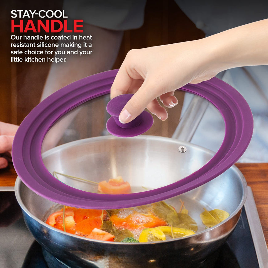 Silicone Universal Lid - Lavender (16 Pack)