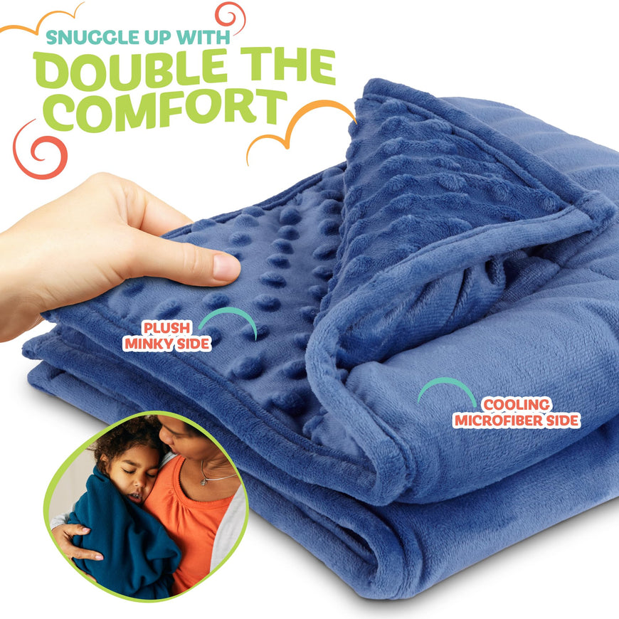 Weighted Lap Blanket Blue 5Lb 7 Pack