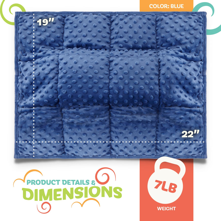 Weighted Lap Blanket Blue 7Lb 6 Pack