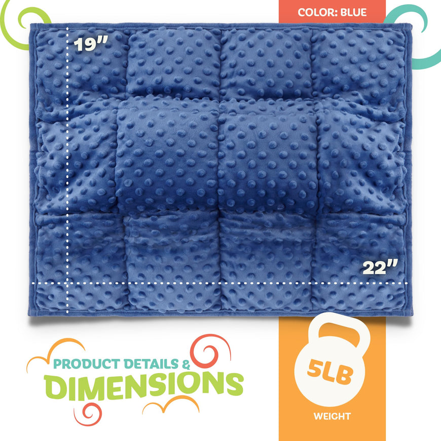 Weighted Lap Blanket Grey 7Lb 6 Pack