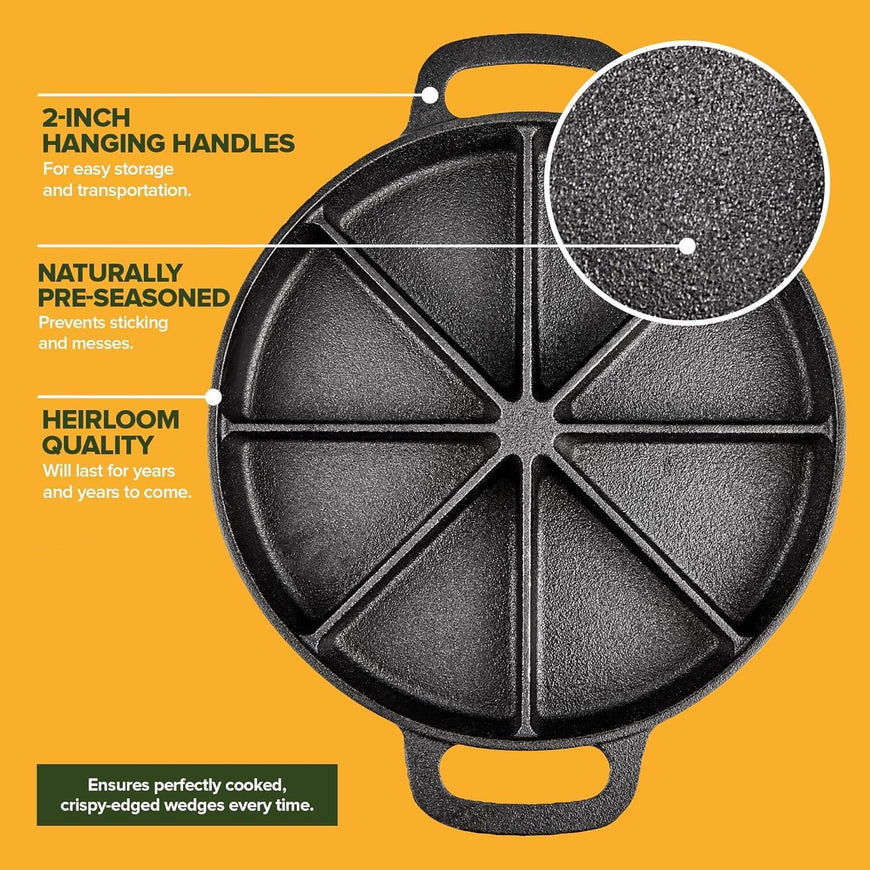 Cast Iron Wedge Pan 6 Count