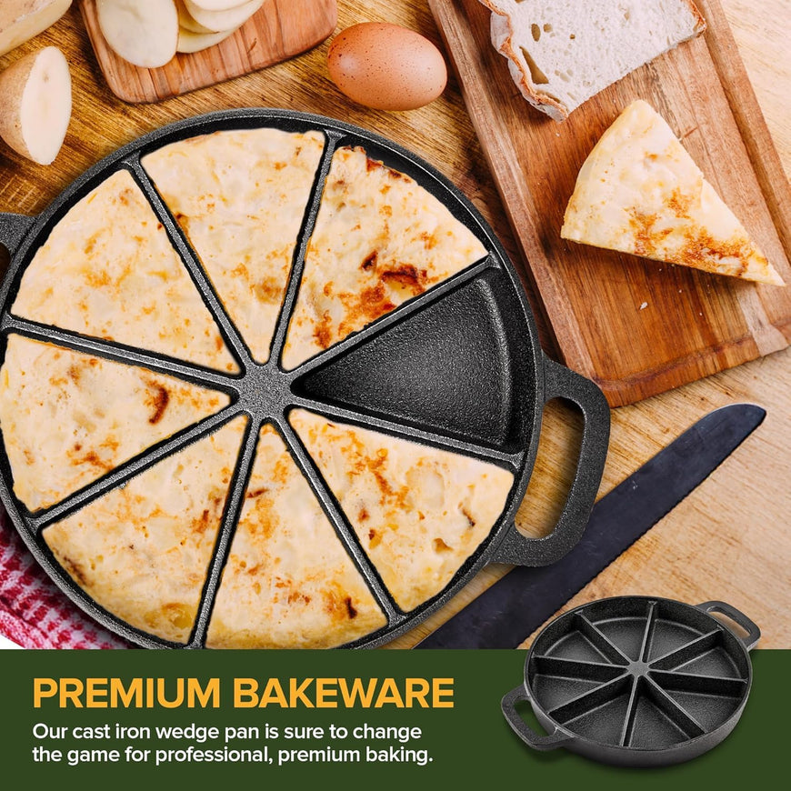 Cast Iron Wedge Pan 6 Count