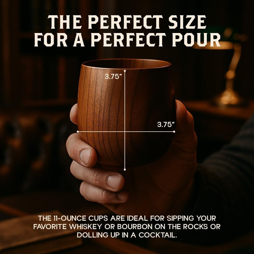 Oak Whiskey Cups 10oz (100 Pack)