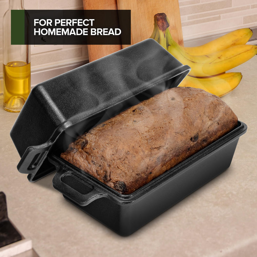 2 in 1 Cast Iron Bread Pan 4 Pack