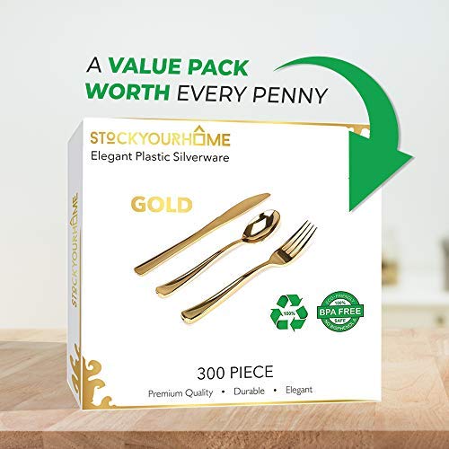 Gold Cutlery (1800 Pack)