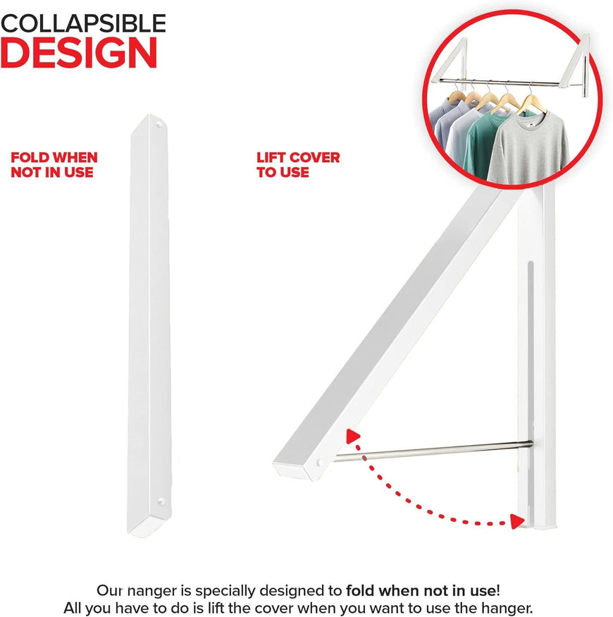 Clothing Rack - White (Set of 20)