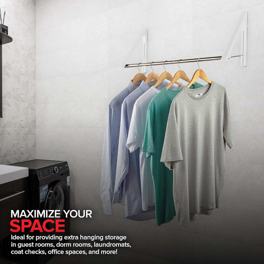 Clothing Rack - White (Set of 20)