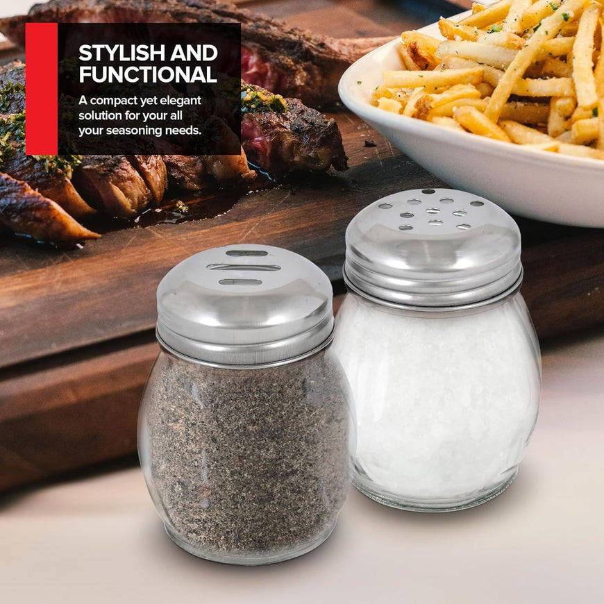 6-Ounces Glass Spices Shaker 36 Pack