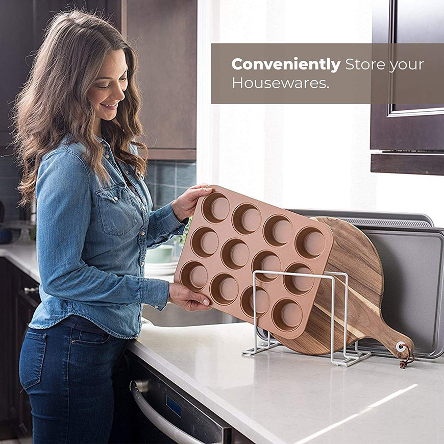 White Bakeware Organizer (16 Pack)