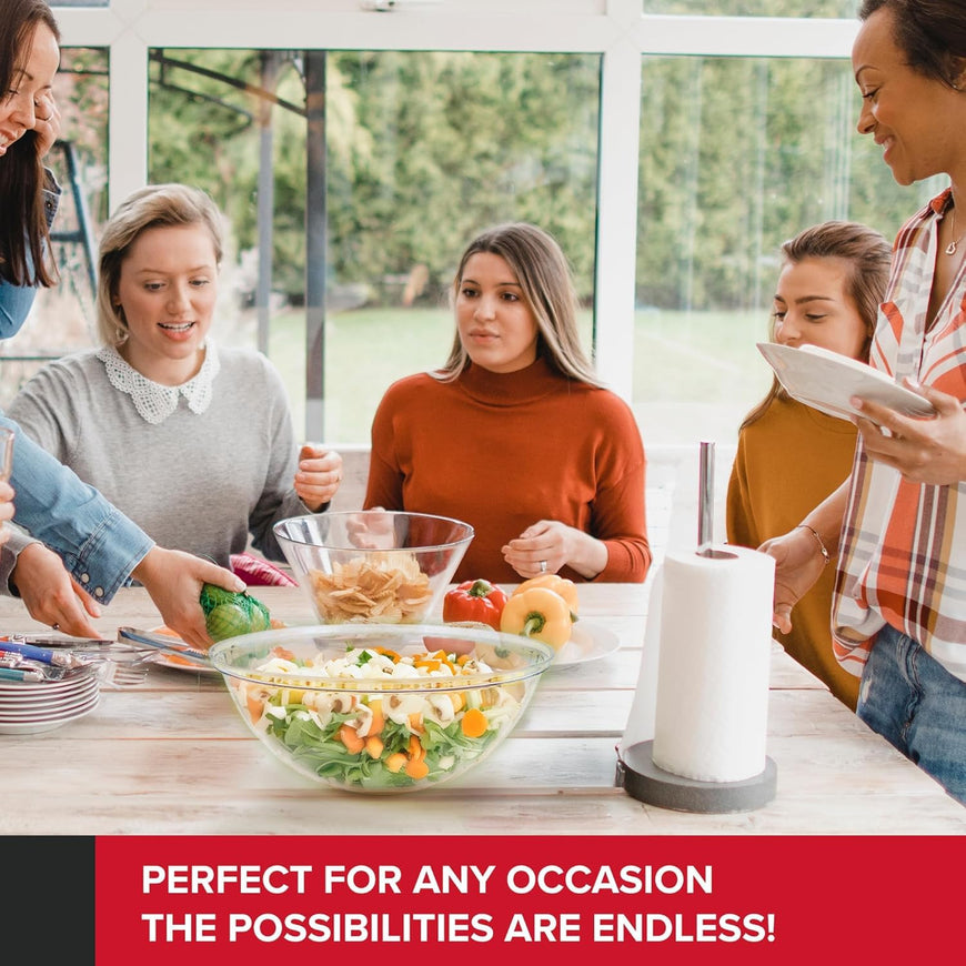 96 oz. Clear Plastic Serving Bowl - 48 count