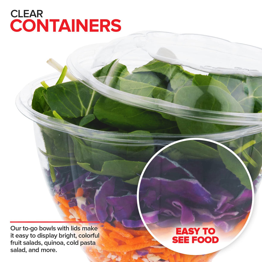 48 oz Salad Container (150 Pack)