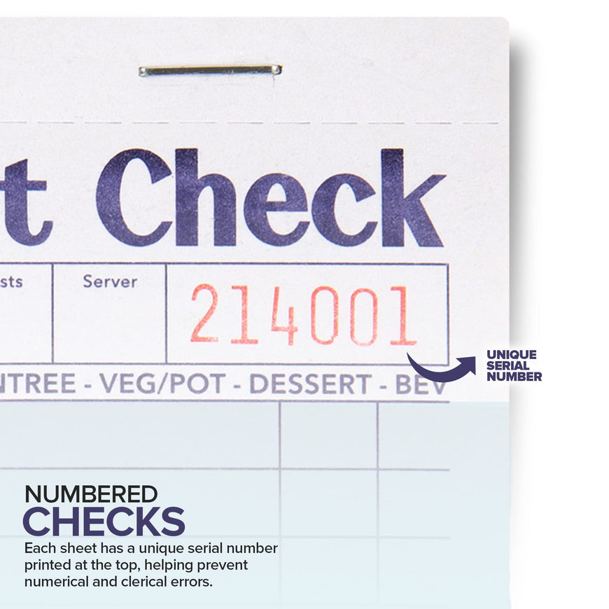 Guest Check Pad - Blue (160 Pack)