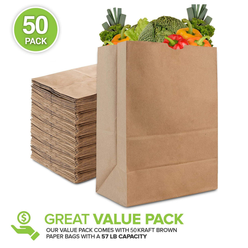 Paper Bag - Brown - 57 LB - (300 Pack)
