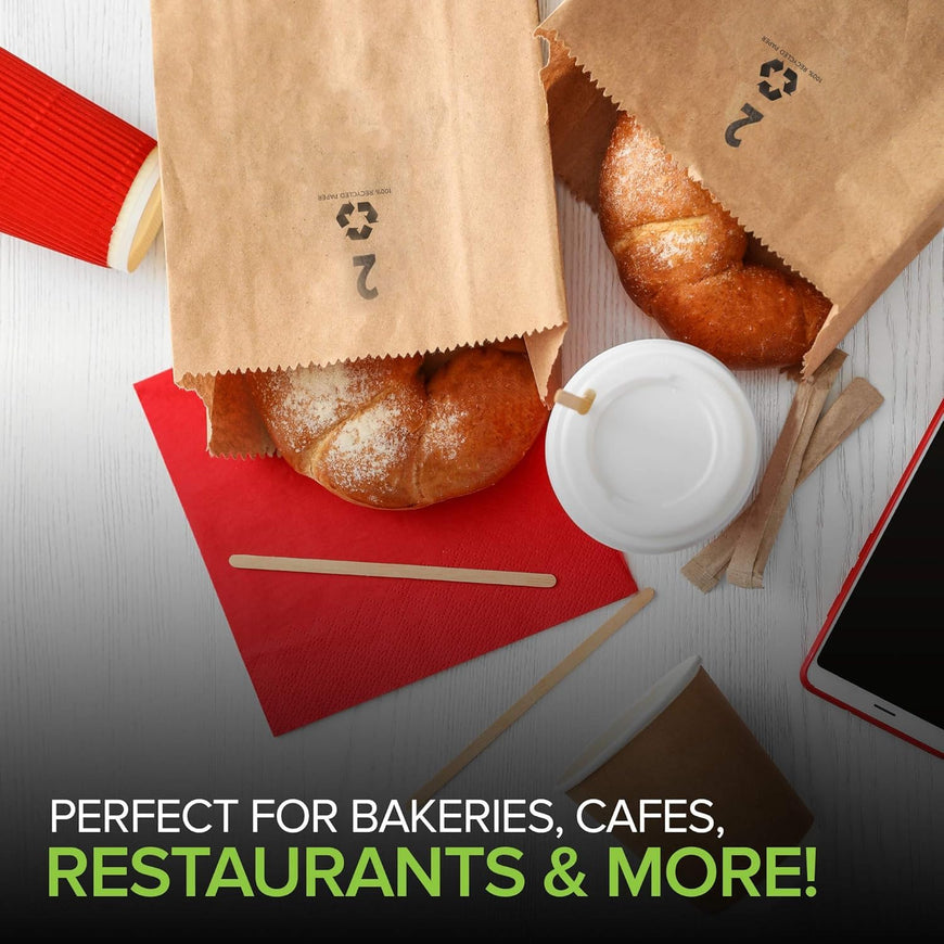 2 LB Brown Paper Bag (2500 Pack)