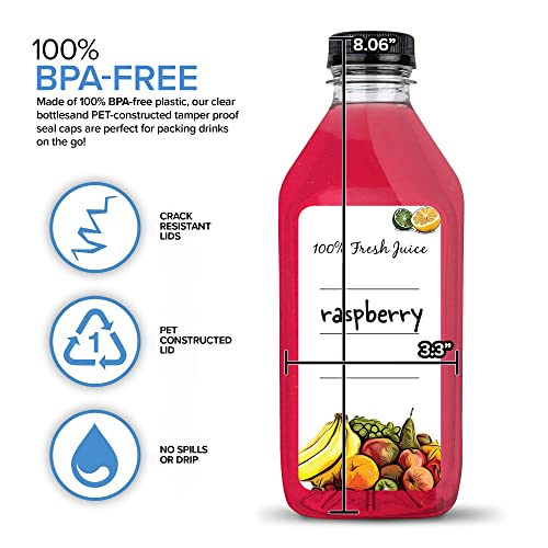 32 Oz Plastic Bottles (72 Pack)