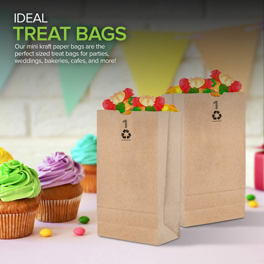 1 LB Brown Paper Bag (2000 Pack)