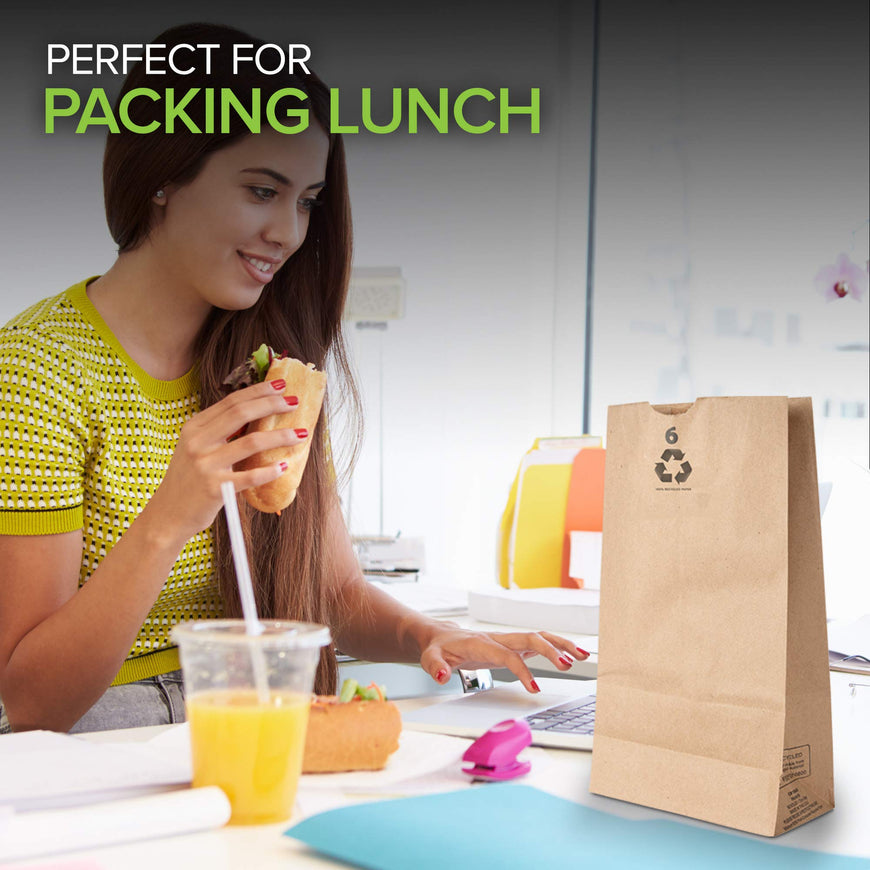 6 LB Brown Paper Bag (1200 Pack)