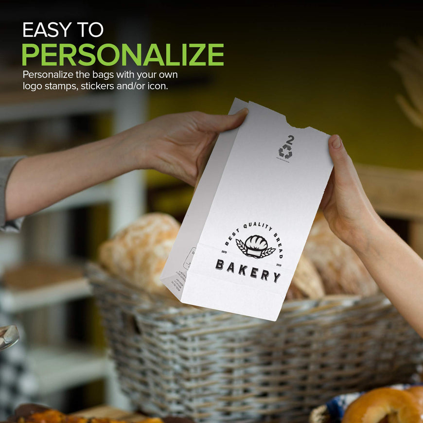 2 LB White Paper Bag (2000 Pack)