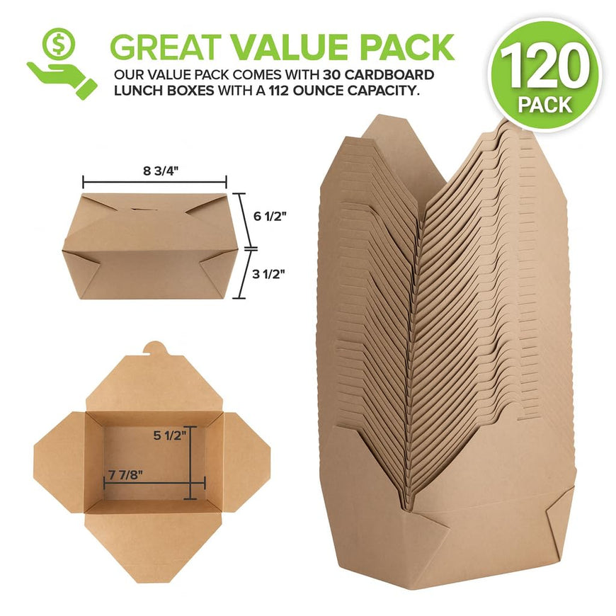 112 oz Takeout Box - #4 (120 Pack)