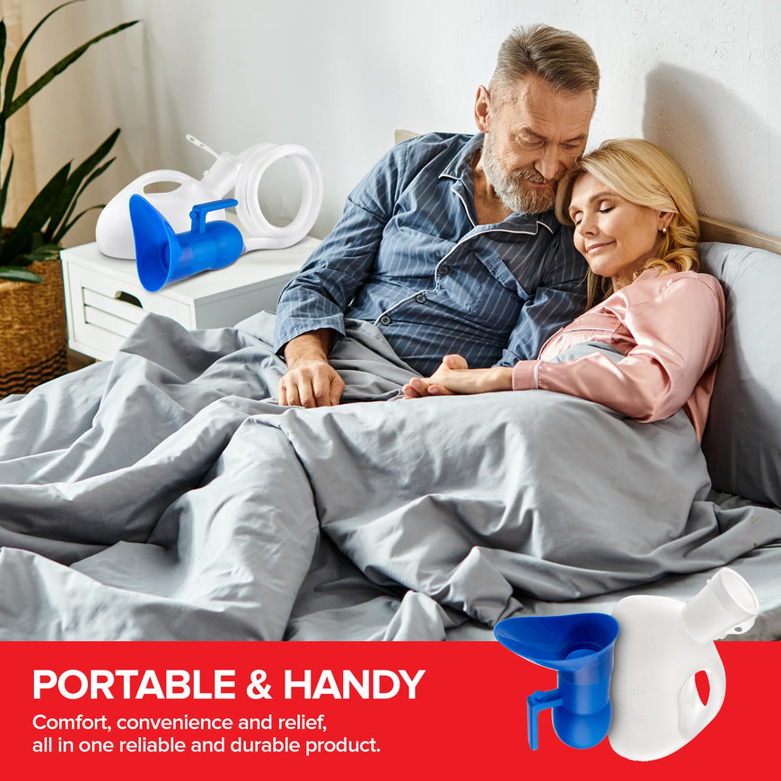 Urinal w/ Hose & Unisex Attachment 12 Pack