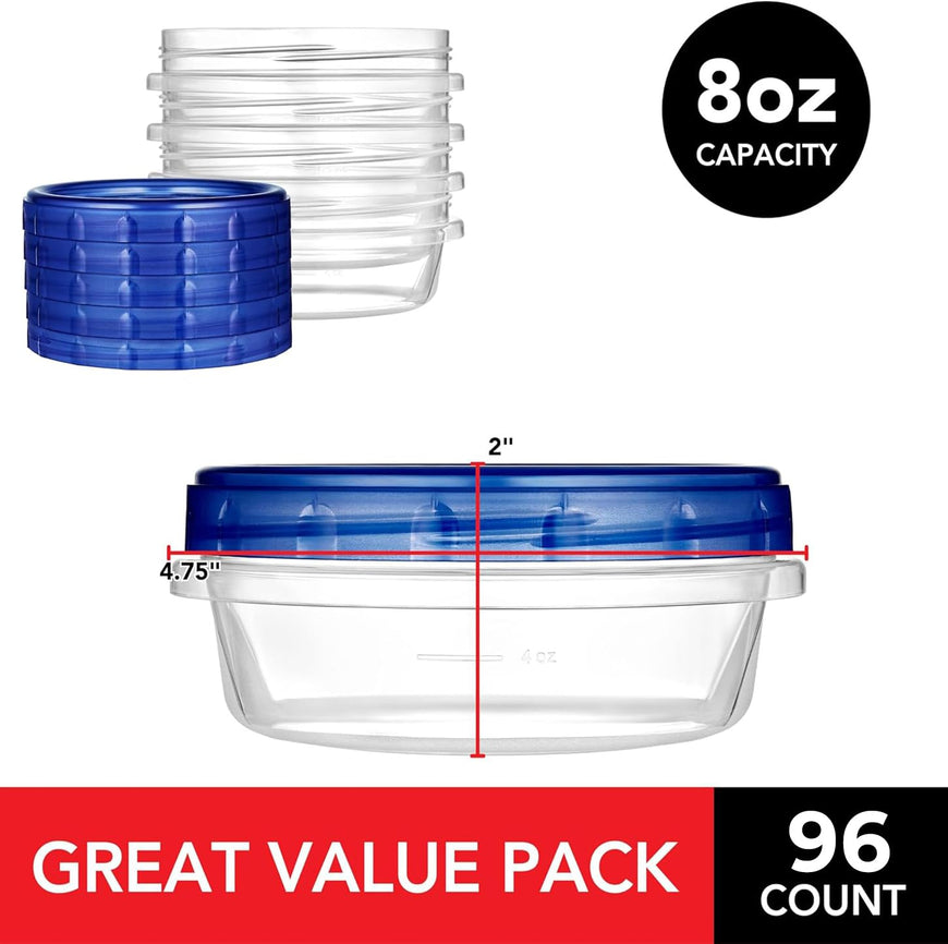 Twist Top Containers - 8oz (24 Pack)