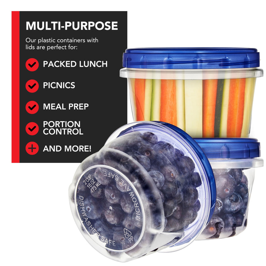Twist Top Containers - 32oz (72 Pack)