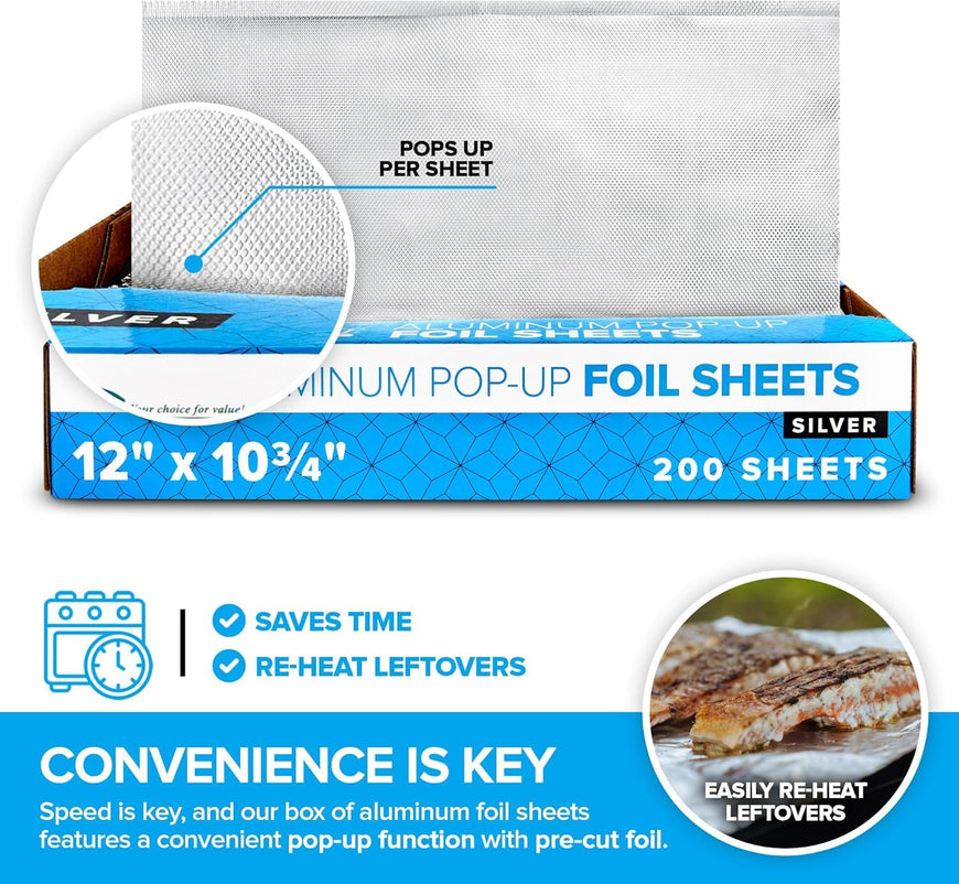 Heavy Duty Popup Deli Foil 12x10.75