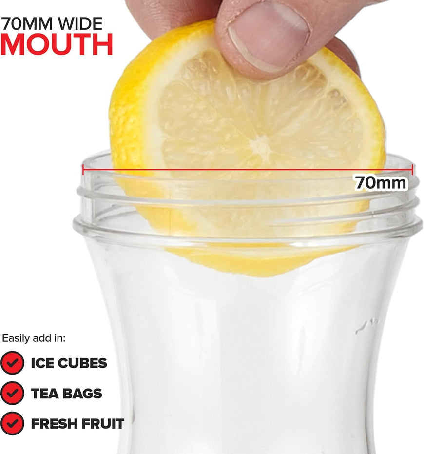 50 oz Square Carafes Black (36 Pack)