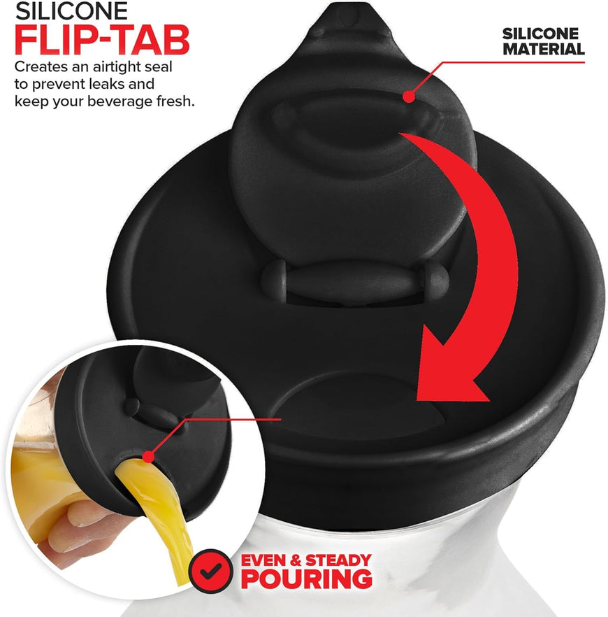 50 oz Square Carafes Black (36 Pack)