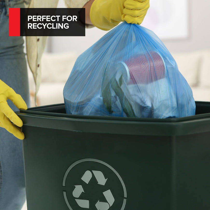 Blue Recycling Bags - 33 Gallon (480 Bags)