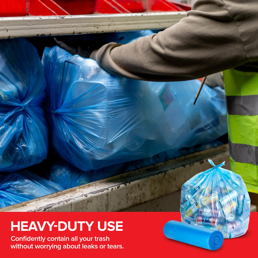 Blue Recycling Bags - 33 Gallon (480 Bags)