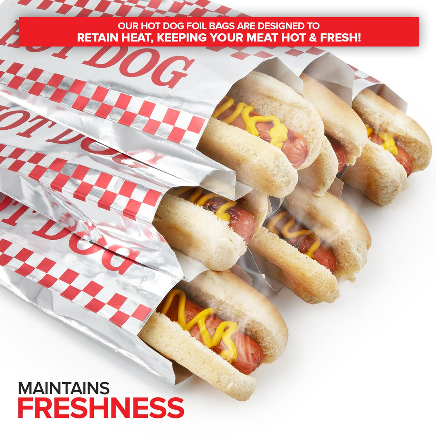 Foil Hot Dog Bags (3000 Pack)
