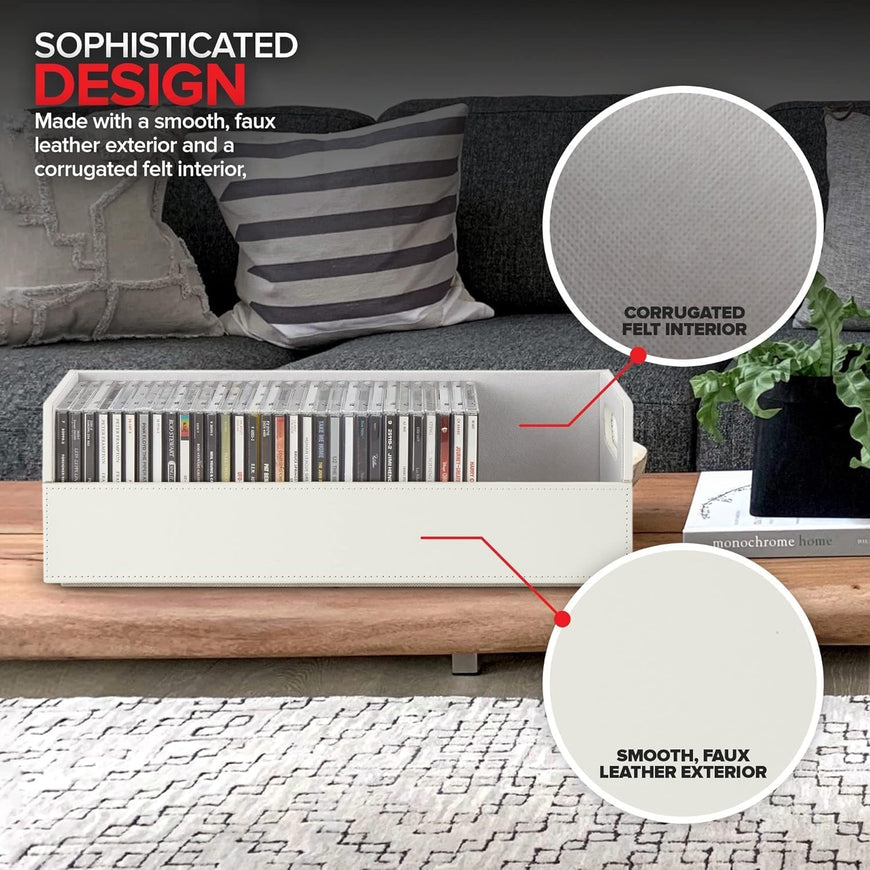 CD Tray - White with White interior (12 pack)