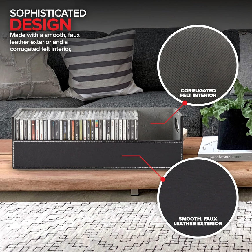CD Tray - Black with Grey Interior (12 pack)
