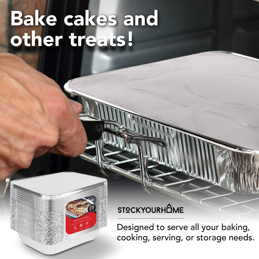9x13 Foil Pan & Lid (150 Pack)