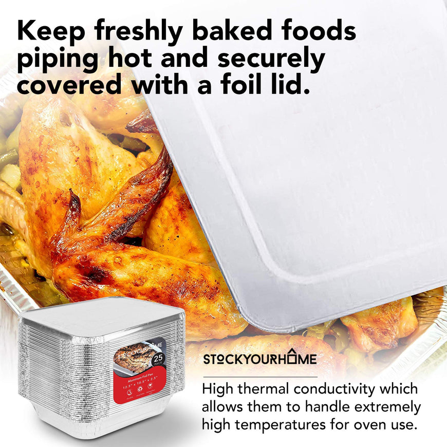 9x13 Foil Pan & Lid (150 Pack)