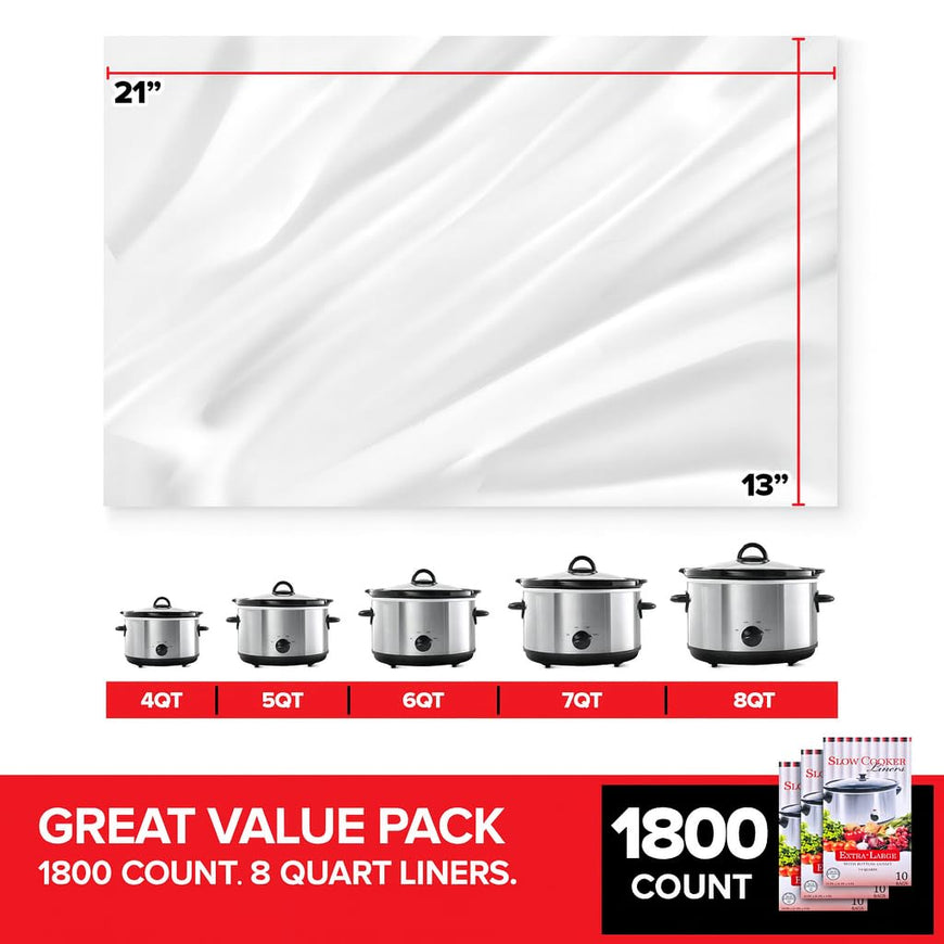 Crockpot Liners (1800 Pack)
