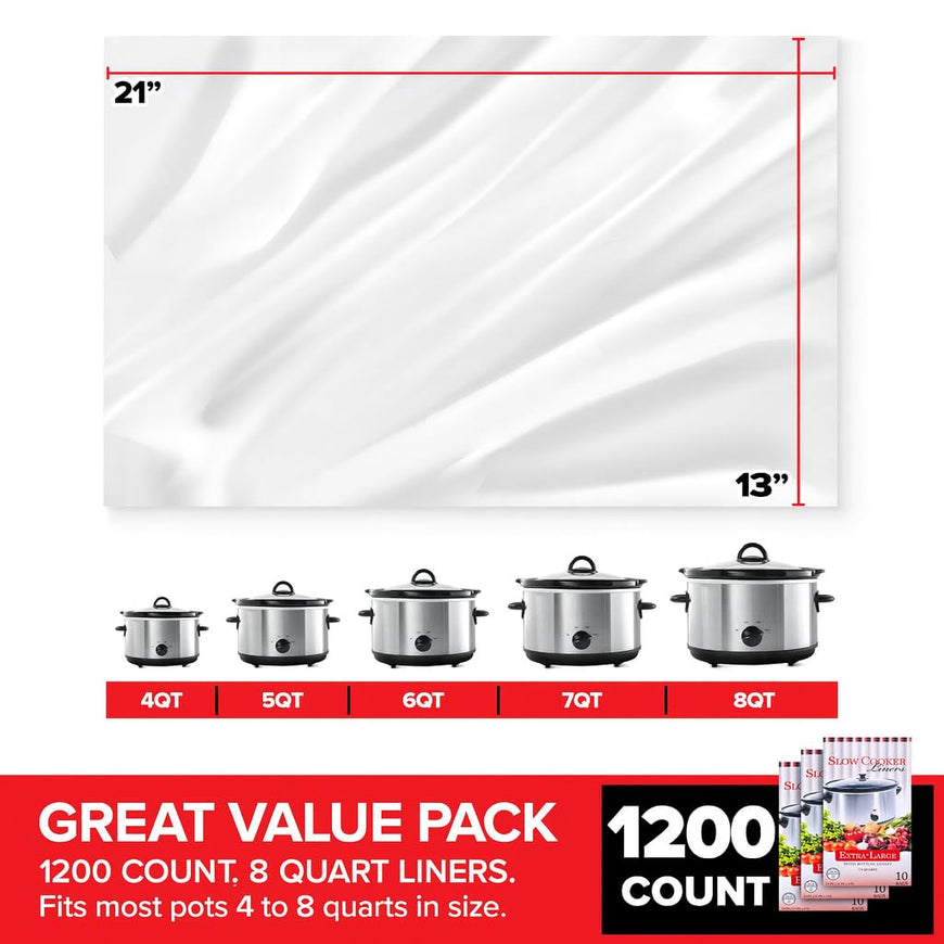 Crockpot Liners (1200 Pack)