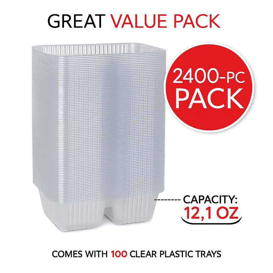 12 oz Plastic Nacho Trays (2400 Pack)